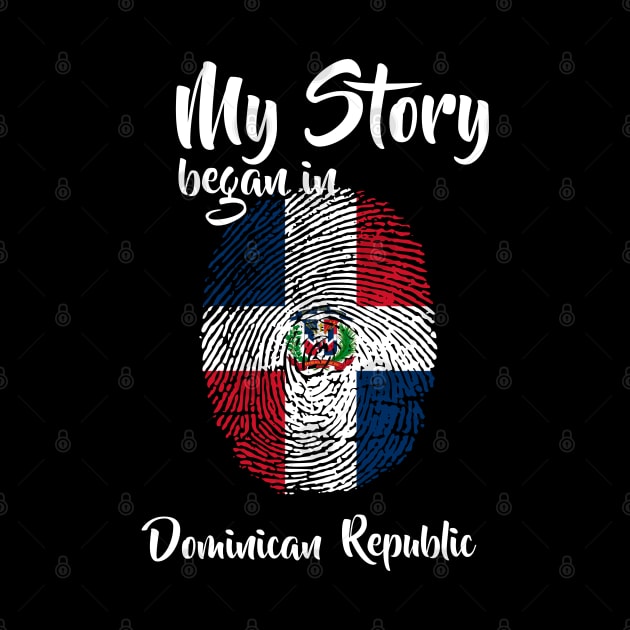 Dominican republic Flag Fingerprint My Story DNA Santo Domrep by Your Culture & Merch