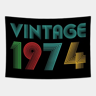 Vintage 1974 Birthday, 50th Birthday Tapestry