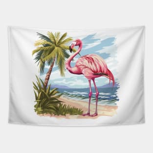 Flamingo Lovers Summer Vibes Tapestry