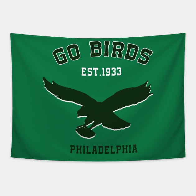 go-birds-philadelphia Tapestry by Quincey Abstract Designs