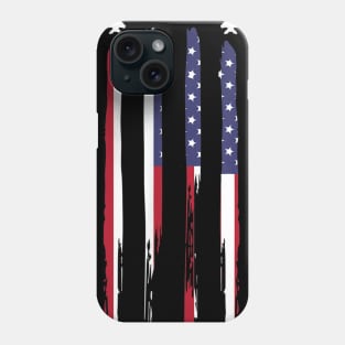American Flag USA Airplane Jet Fighter 4th of July Patriotic Phone Case