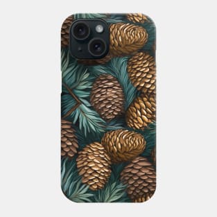 Pinecone and branches Phone Case