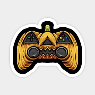 Gamer Halloween Pumpkin Magnet