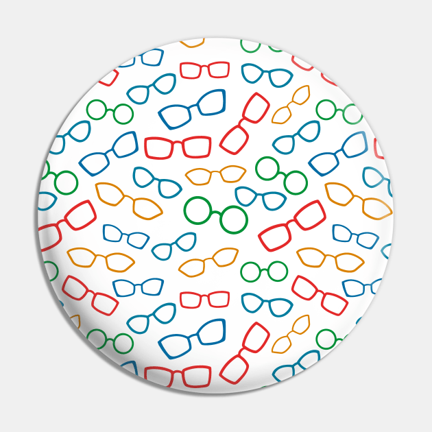 Colorful seamless pattern with glasses Pin by DanielK