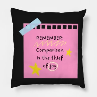 Friendly reminder - Pink Pillow