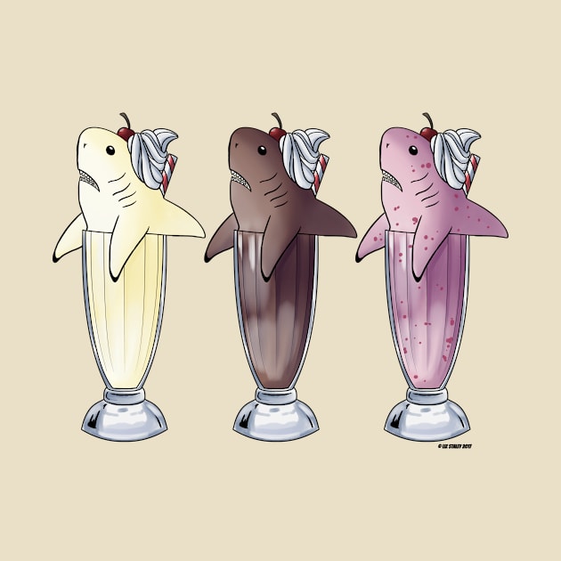 Trio of Milksharks by lizstaley