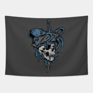 Octopus Pirate Tapestry