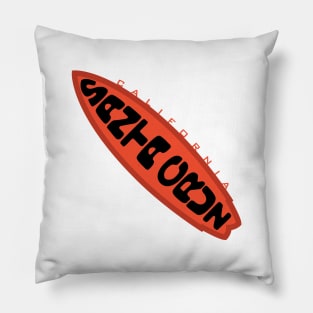 Santa Cruz Surfboard Tiki Pillow