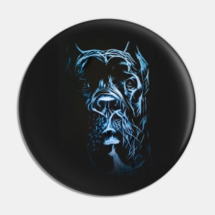 Blue Cane Corso Painting Pin