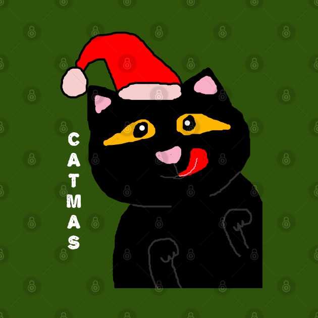 Christmas catma black cat funny by 4wardlabel