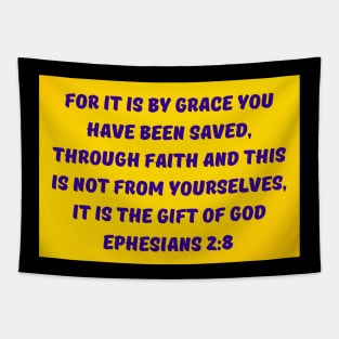 Bible Verse Ephesians 2:8 Tapestry