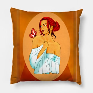 BEAUTY AND THE BUTTERFLY Pillow