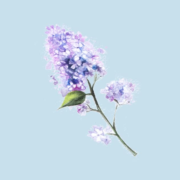 Lilac Flower Twig by eosofdawn