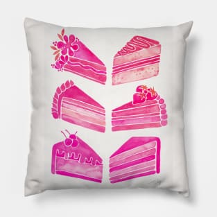 Pink Cake Slices Pillow