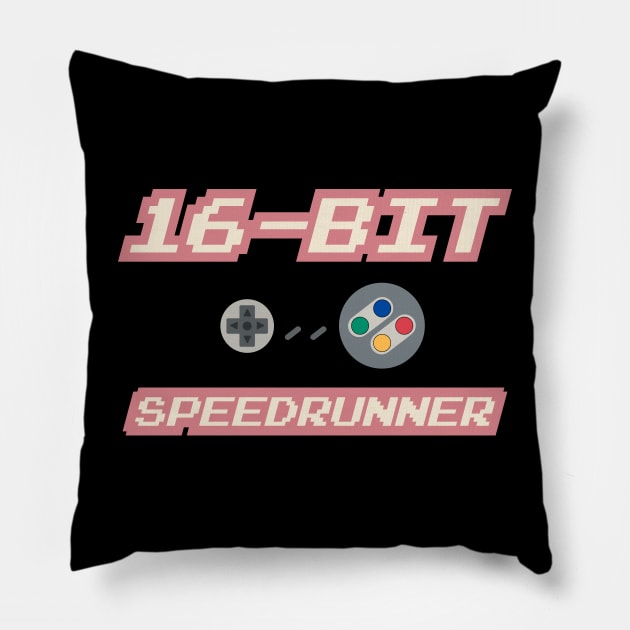 16-Bit Speedrunner Pillow by PCB1981