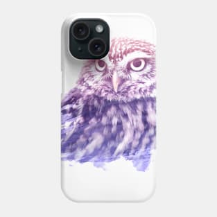 Owl Superimposed Watercolor Phone Case