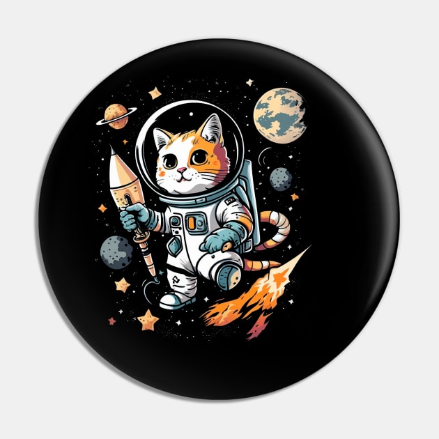 Space Kitty Pin by mbloomstine