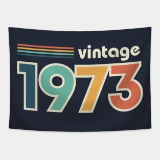 Vintage 1973 50th Birthday Retro Tapestry