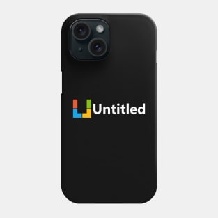 Untitled White Phone Case