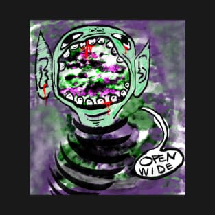 Open Wide Alien Scream T-Shirt