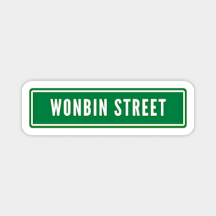 Wonbin Street Sign RIIZE Magnet