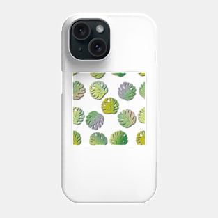 Colorful fantasy leaves pattern Phone Case