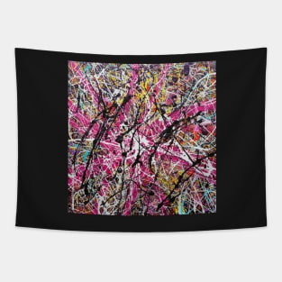 Jackson pollock color art design Tapestry