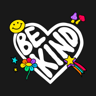 Be Kind Heart Lettering T-Shirt