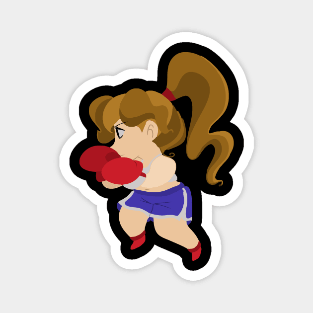 Cute Little Boxer Girl Magnet by saradaboru