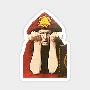 Aleister Crowley // Vintage Occult Paganism Fan Art Magnet