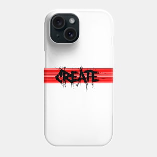 Create (Red) Phone Case