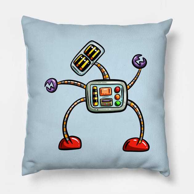 Long Limb Cartoon Robot Pillow by Squeeb Creative