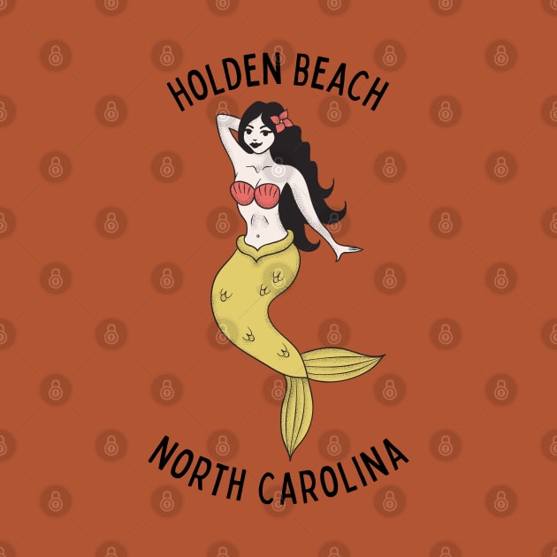 Holden Beach North Carolina Mermaid by carolinafound