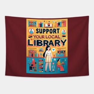 Support your local Library Tapestry