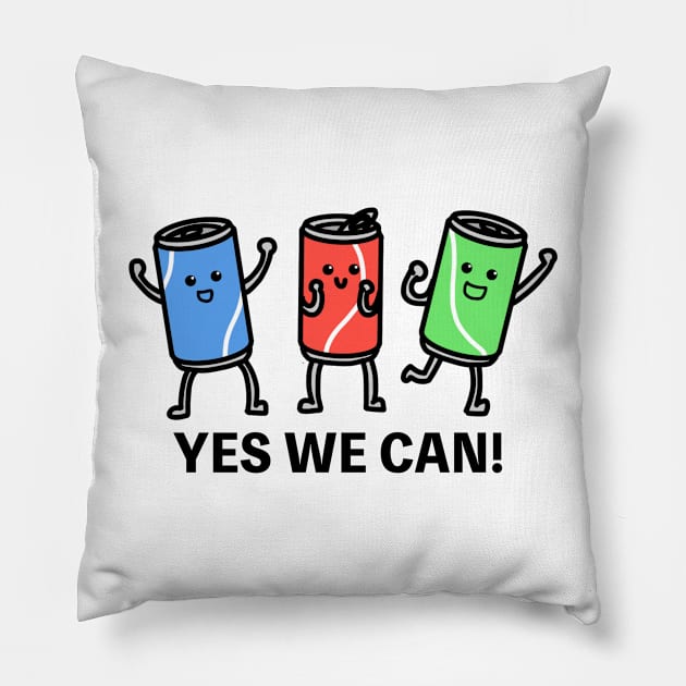 Yes We Can! Pillow by agible