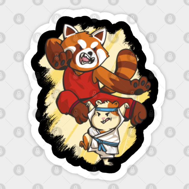 Kung Fu hamster and panda - Kung Fu - Sticker | TeePublic Kung Fu hamster and panda - Kung Fu - Sticker | TeePublic