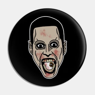 Zombie Face Pin