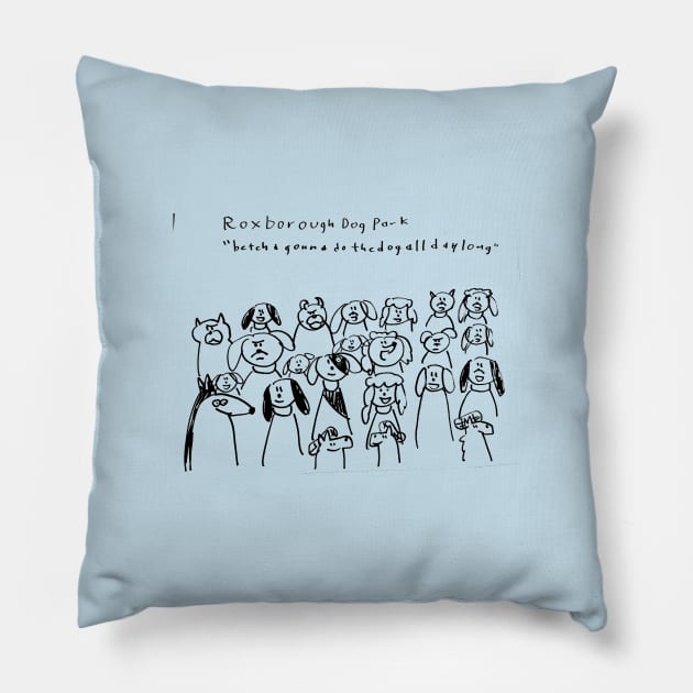 Roxborough Dog Park Pillow by 6630 Productions