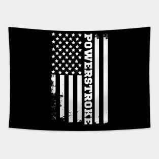 Power Stroke American Flag Tapestry