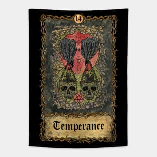 Temperance. Eternal Bones Tarot (Colorful) Tapestry