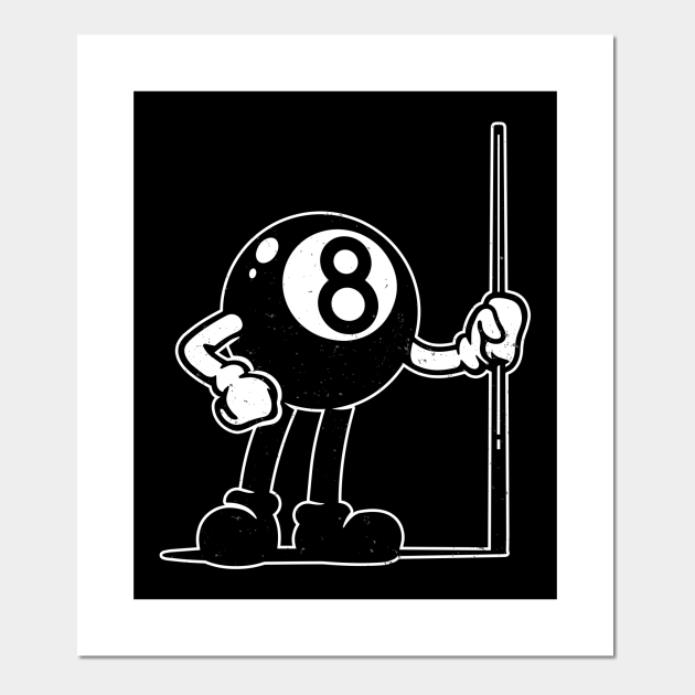 Billiards Cue Sports 8-Ball vintage Cartoon - Snooker - Posters and Art Prints | TeePublic Billiards Cue Sports 8-Ball vintage Cartoon - Snooker - Posters and Art Prints | TeePublic