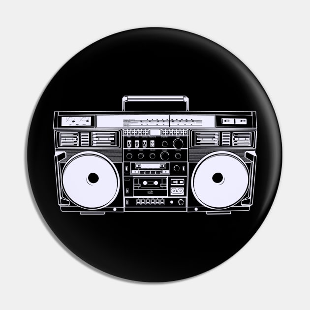 old boombox Pin by kangkoeng