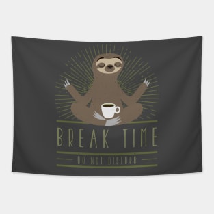 break time sloth Tapestry