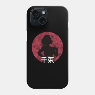 Lycoris recoil Chisato nishikigi Kanji Distressed circle design Phone Case