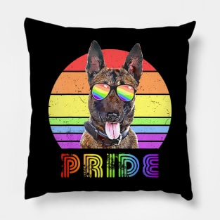 LGBTQ Belgian Dog Gay Pride Pillow