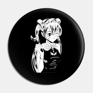 Anime Girl Wink - (No Text) Pin