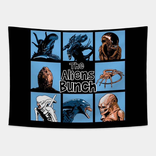 The Aliens Bunch Tapestry by BER