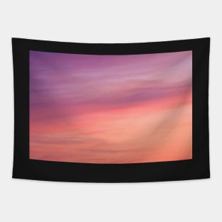 Colorful sunset clouds at dusk sky scape Tapestry
