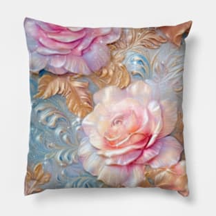 3D Colorful Flowers Pattern Pillow