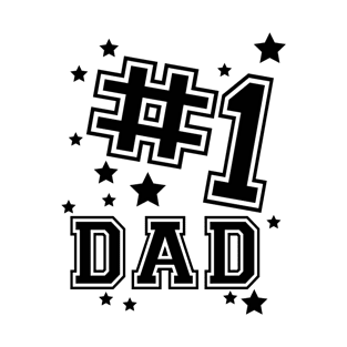 Fathers Day Gift, #1dad T-Shirt